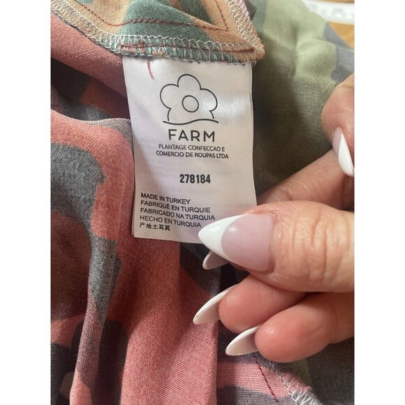 NWT Farm x Anthropologie Hanky Wrap Dress Tropical Vacation Size XSP/0 - Picture 12 of 13